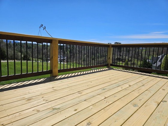 Timber-Framed Screened Porch with Pine Ceilings